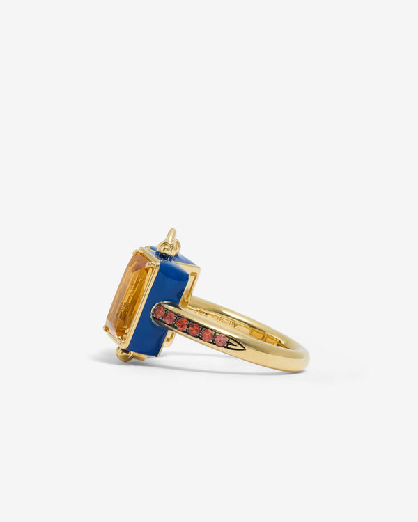 Francesca Villa - Lovers Citrine Ring - (Yellow Gold)
