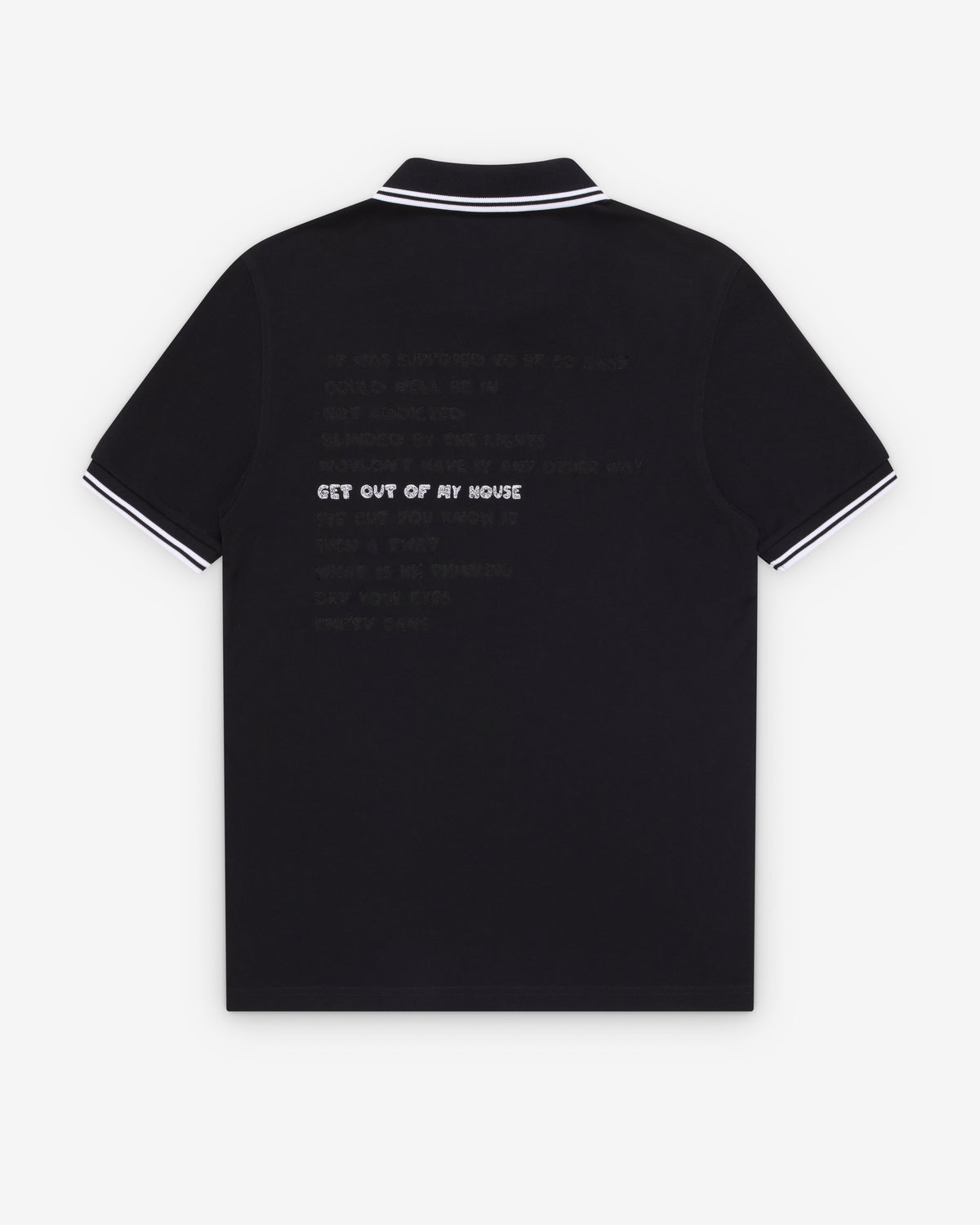 The Streets - Men's Fred Perry Special Polo Shirt - (Black) view 2, Click to Zoom in