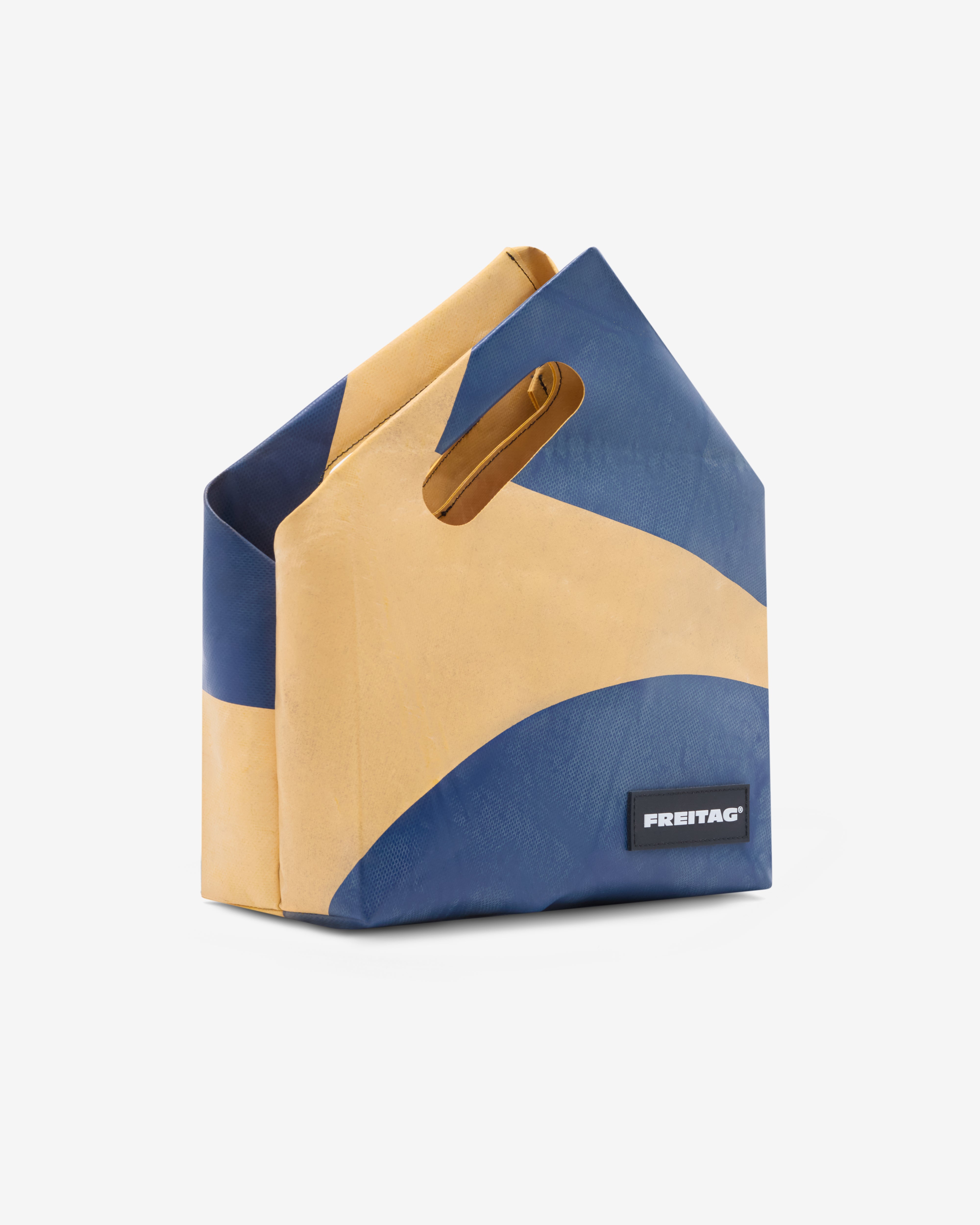 Freitag: DSM Shopper Small (Teal/Yellow) | Dover Street Market London