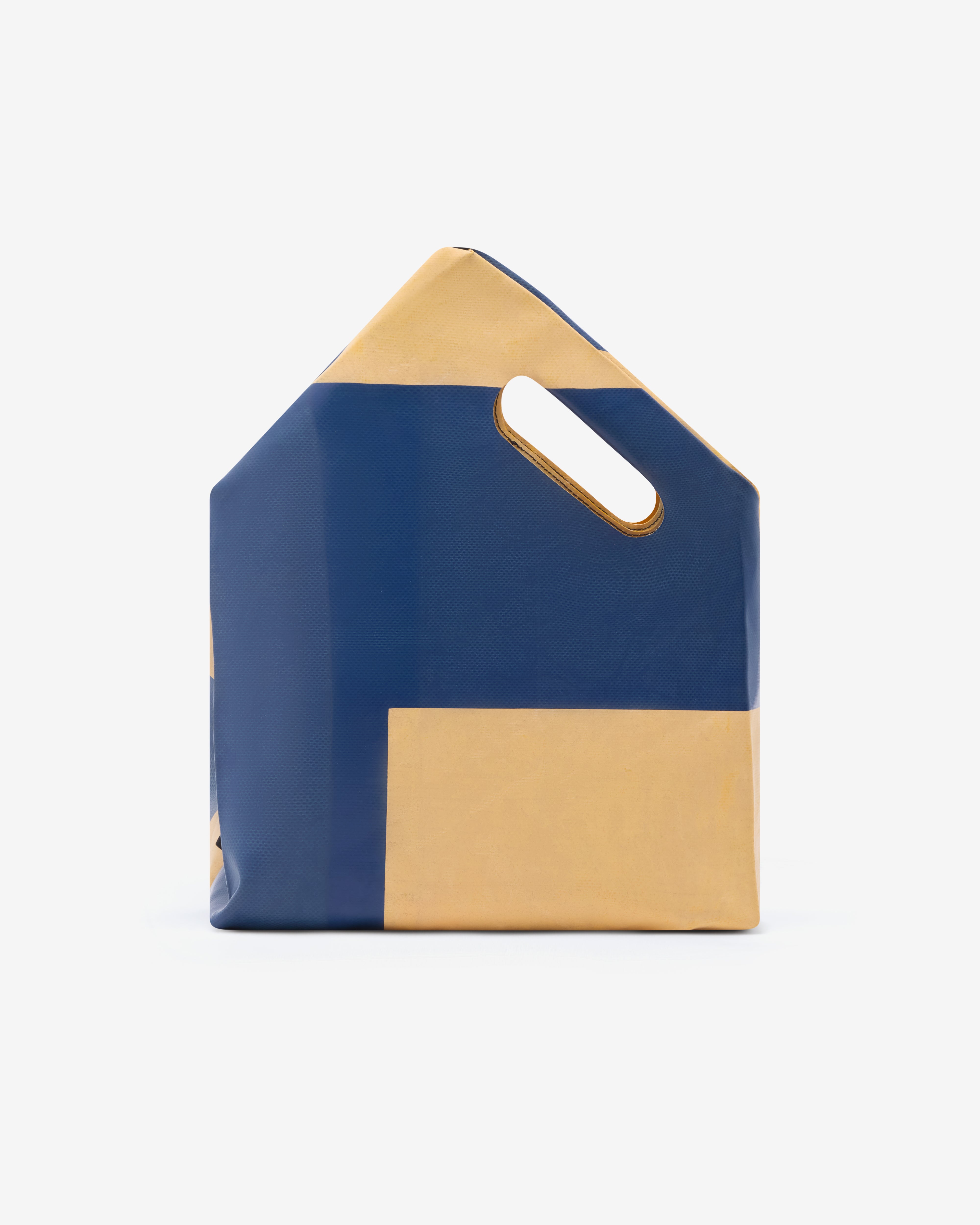 Freitag: DSM Shopper Small (Teal/Yellow) | Dover Street Market London