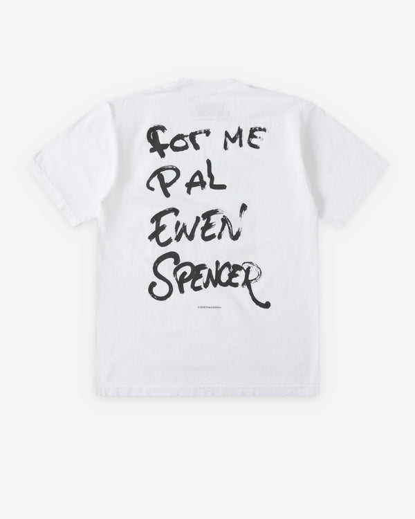 Friend Editions - For Me Pal, Ewen Spencer T-Shirt - (White)