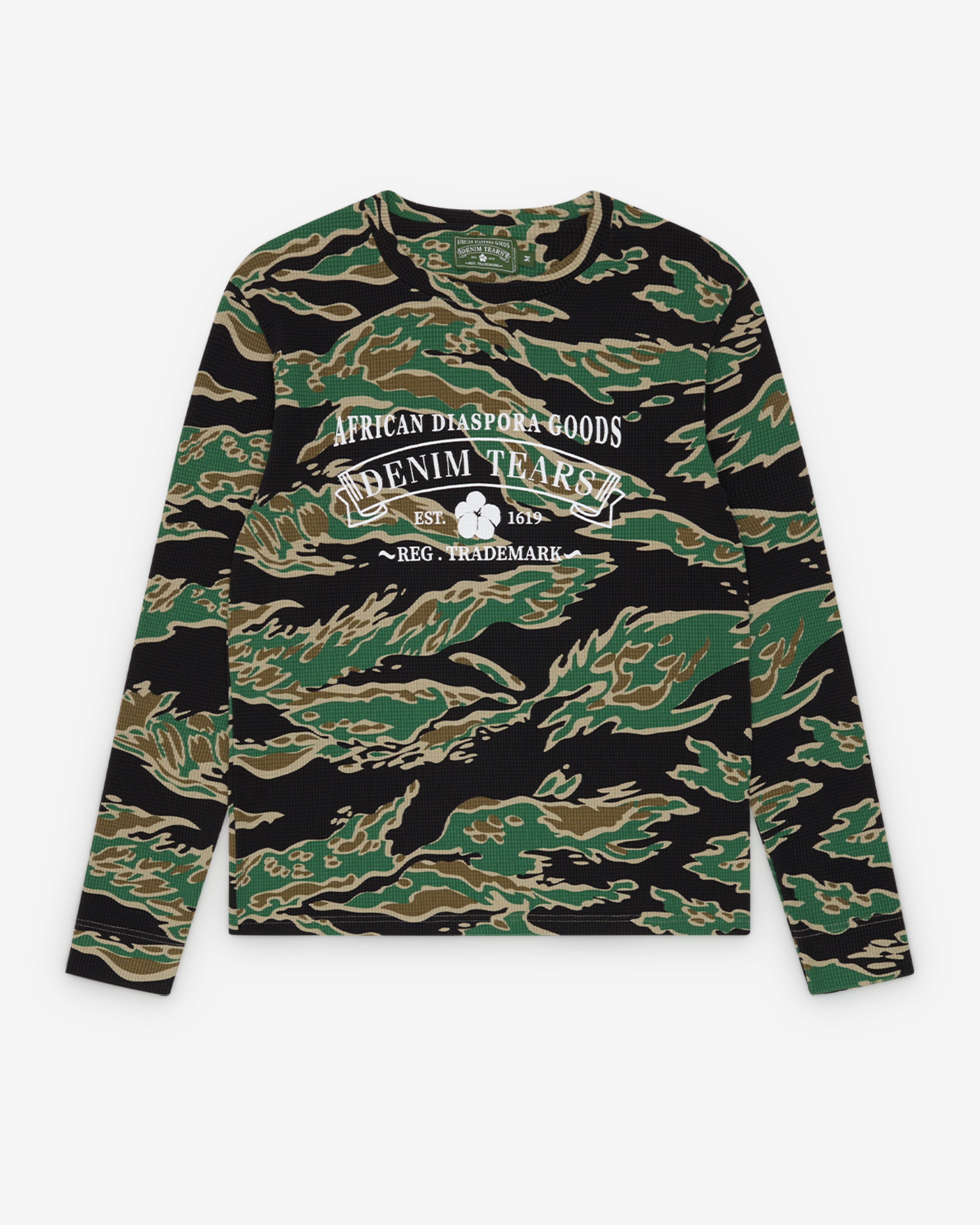 Denim Tears: Men's ADG Thermal (Green Camo) | Dover Street Market