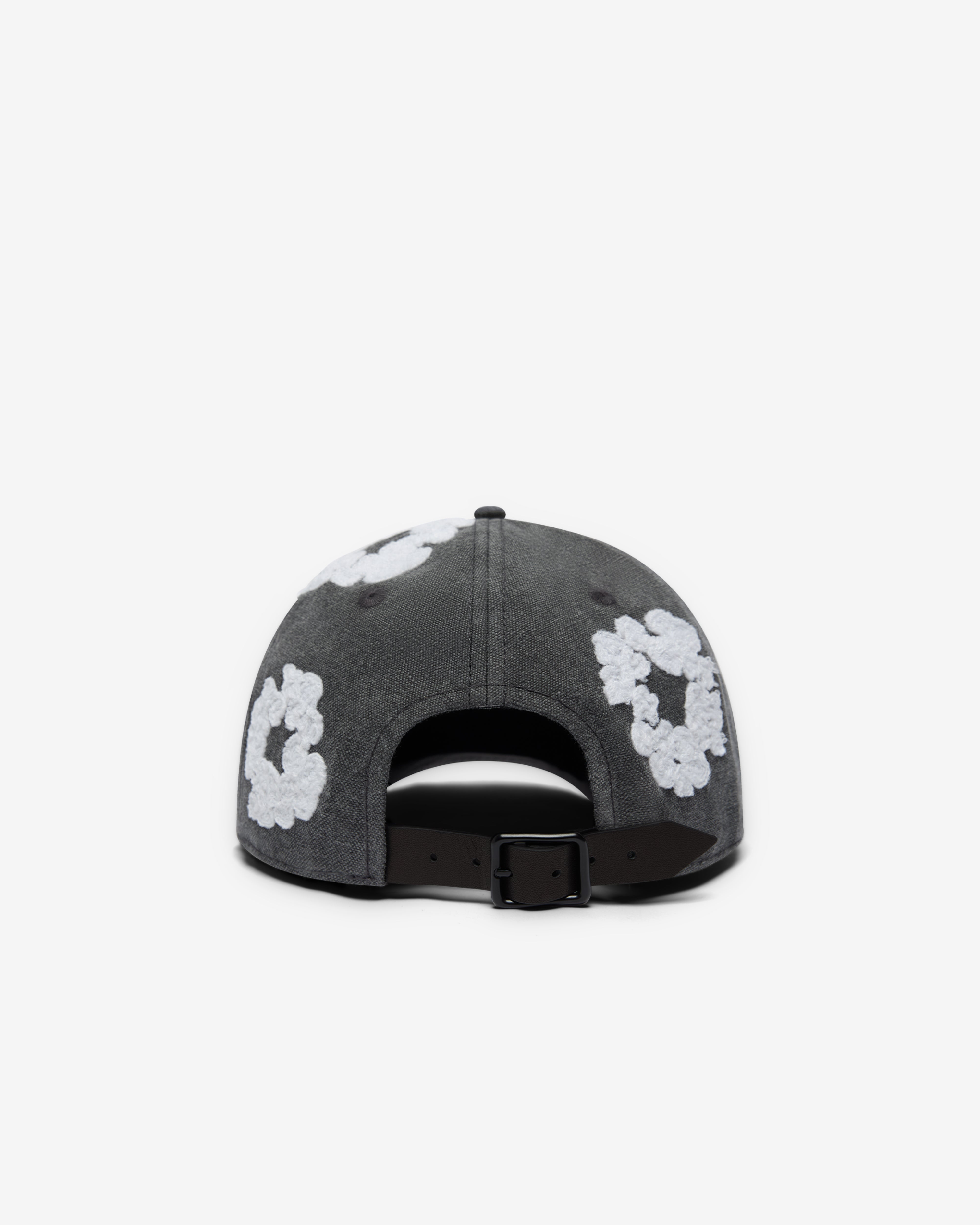 Denim Tears: Cotton Wreath Garment Dyed Cap (Black) | DSML E-SHOP