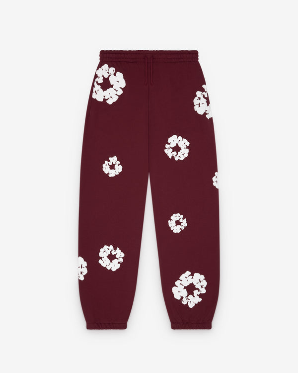 Denim Tears - Men's Cotton Wreath Sweatpants - (Burgundy)