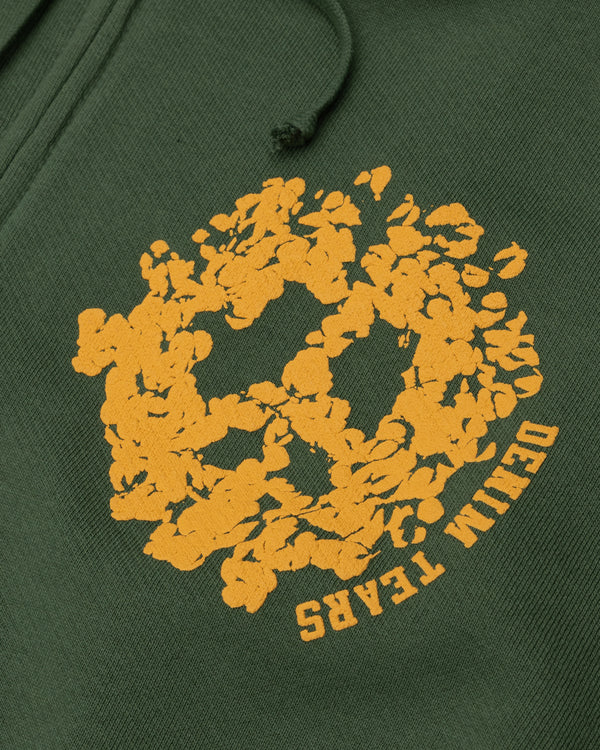 Denim Tears - Men's Denim University Zip Hoodie - (Green/Yellow)