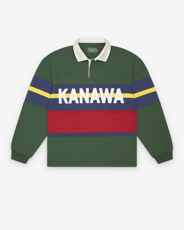 Denim Tears - Men's LS Collegiate Rugby - (Green)