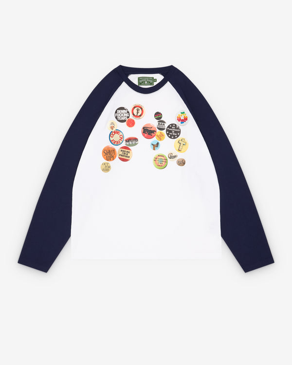 Denim Tears - Men's Raglan Ls Tee - (White)