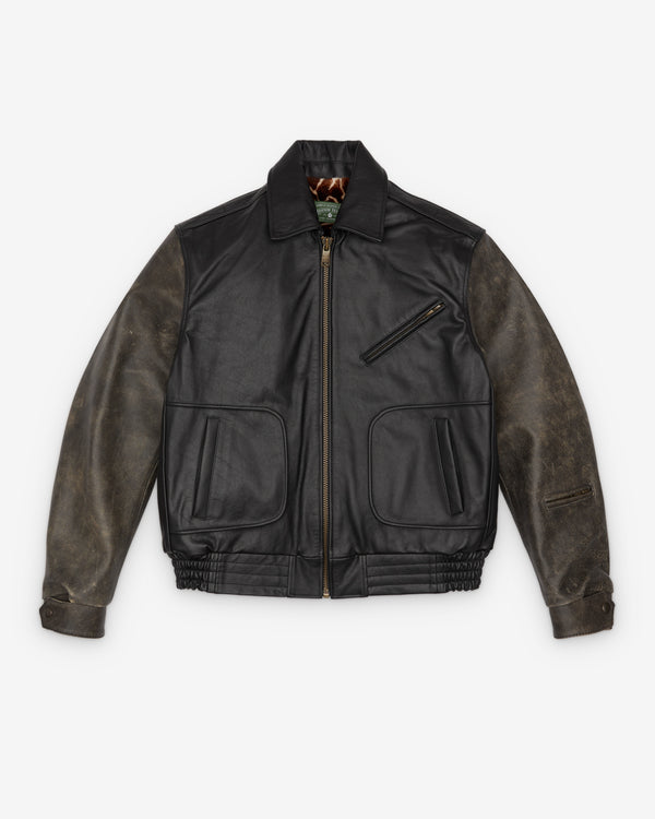 Denim Tears - Men's Motorjacket - (Black)