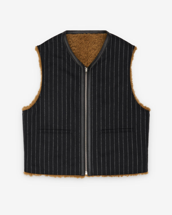Denim Tears - Men's Shearling Vest - (Pinstripe)
