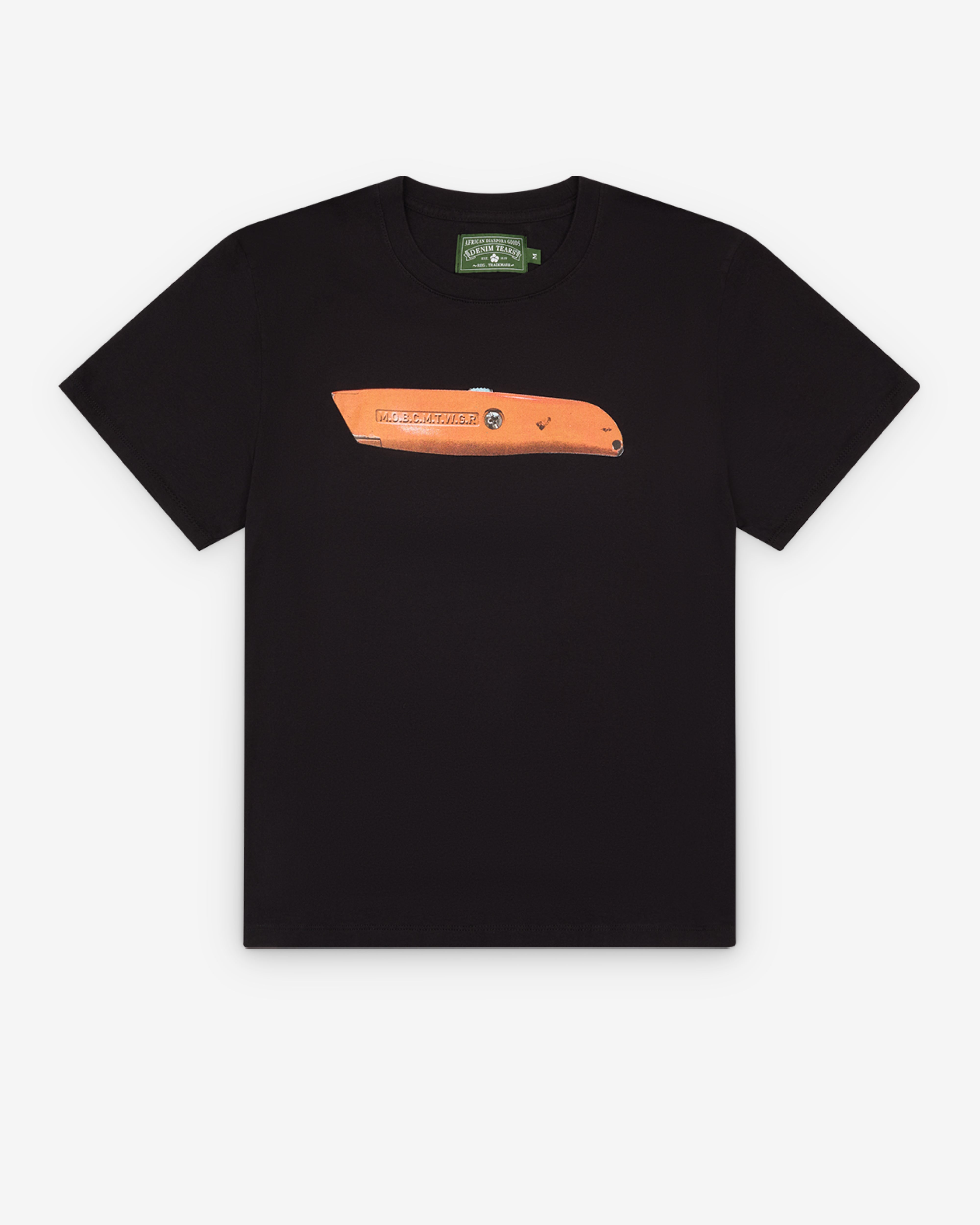 Denim Tears: Men's Razor Tee (Black) | DSML E-SHOP