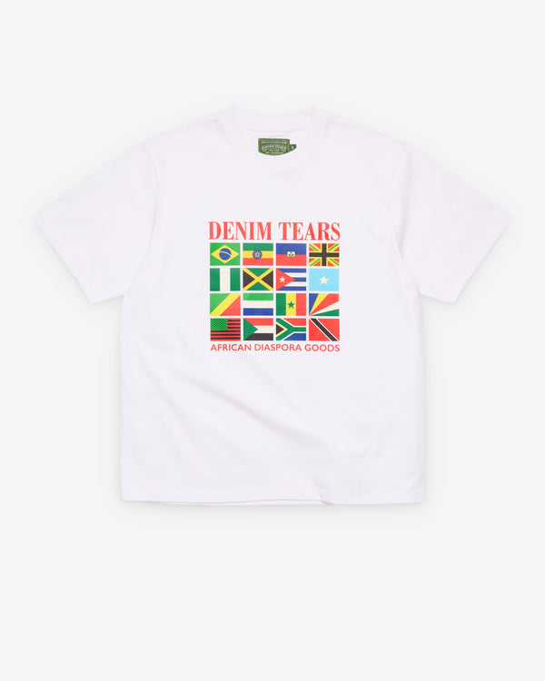 Denim Tears - Men's Flag Logo Tee - (White)
