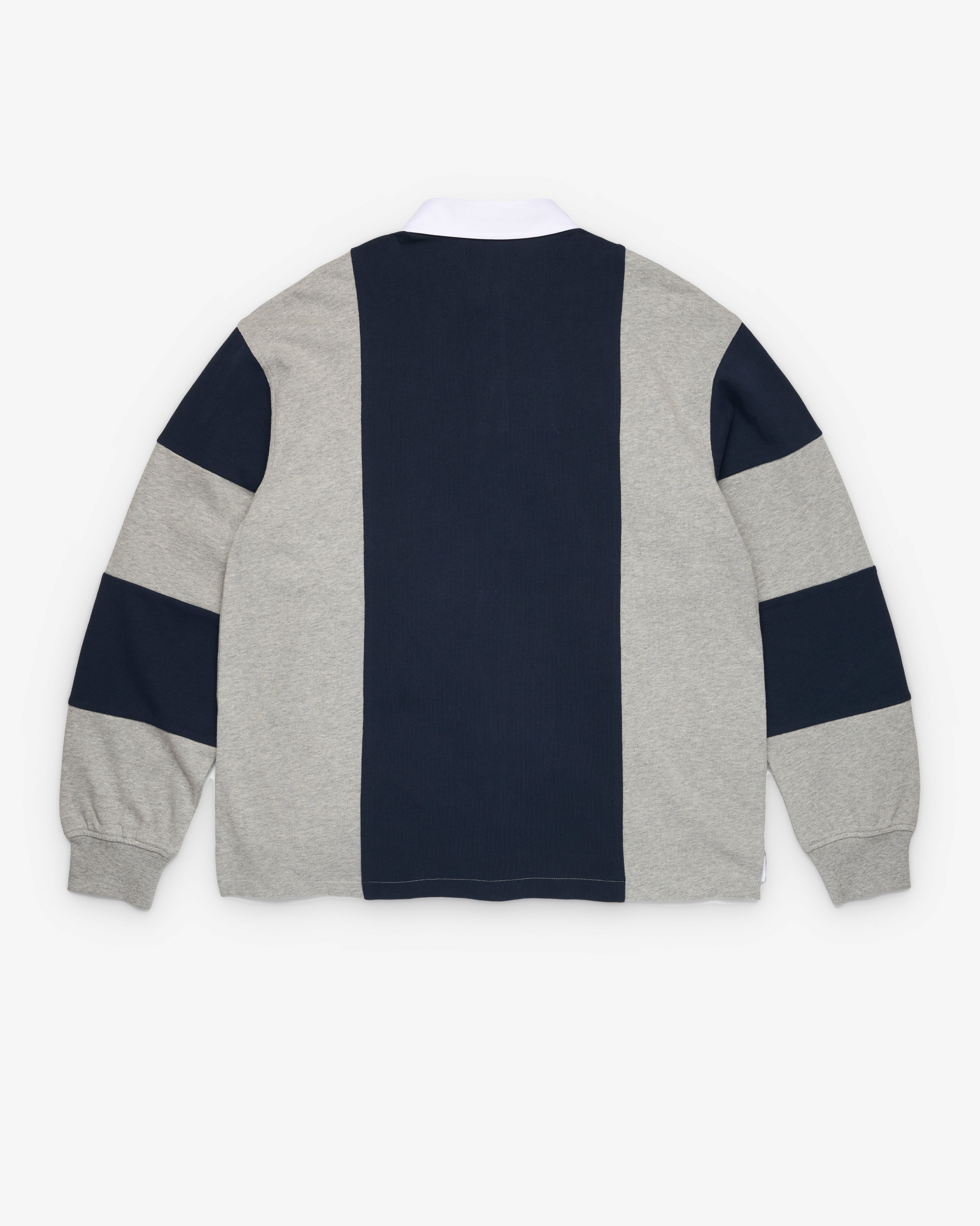 Denim Tears ラガーシャツ Denim Tears: Men's Flag Rugby Shirt (Grey/Navy) | Dover Street