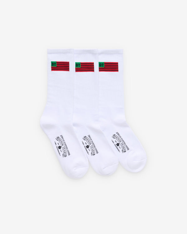 Denim Tears - Men's Flag Socks 3-Pack - (White)