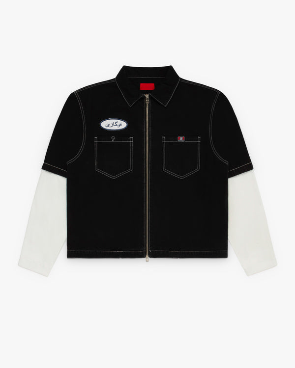 Fugazi - Men's Layered Farsi Work Shirt - (Black)
