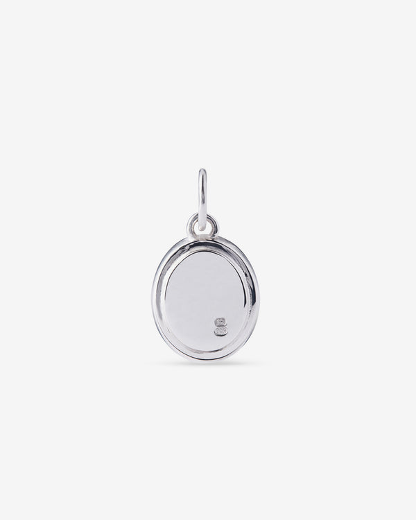Andrew Bunney -  Oval Insert Charm - (Silver)
