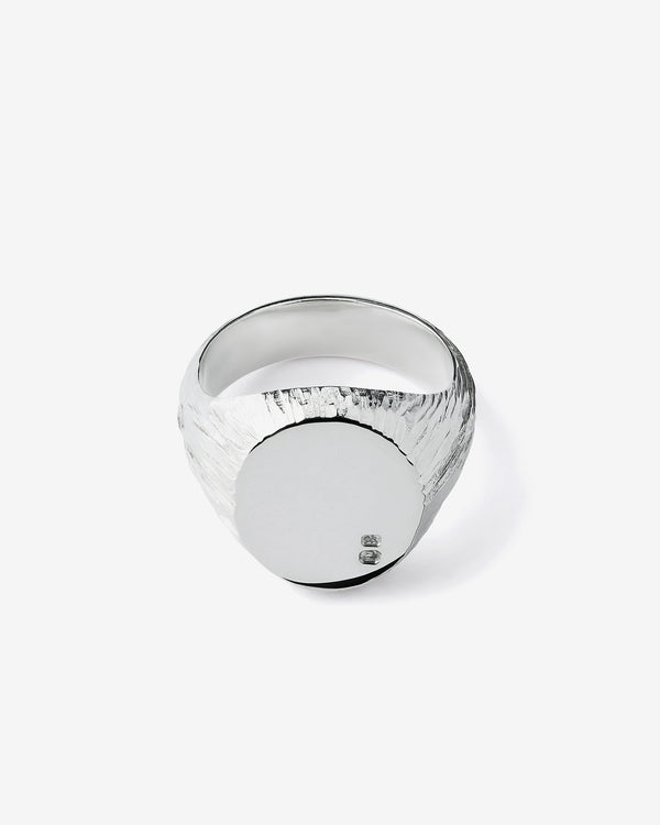Andrew Bunney - Plain Top Oval Signet Ring - (Silver)