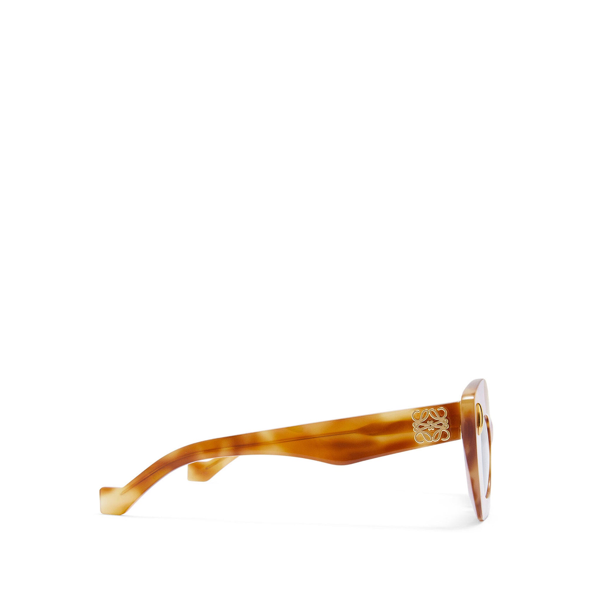 Loewe - Women's Retro Screen Sunglasses - (Shiny Blonde Havana/Smoke) view 3