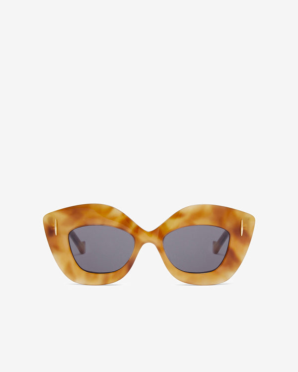 Loewe - Women's Retro Screen Sunglasses - (Shiny Blonde Havana/Smoke)