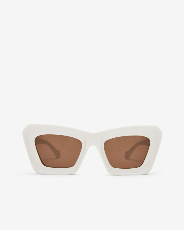 Loewe - Women's Beveled Cateye Sunglasses - (White)