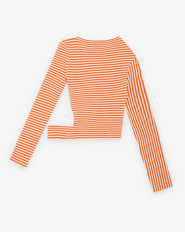 Jean Paul Gaultier - Women's Striped Bodysuit - (Orange)