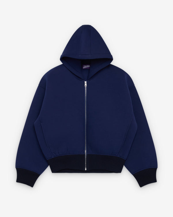 Jean Paul Gaultier - Women's Bonded Jersey Hoodie - (Navy)