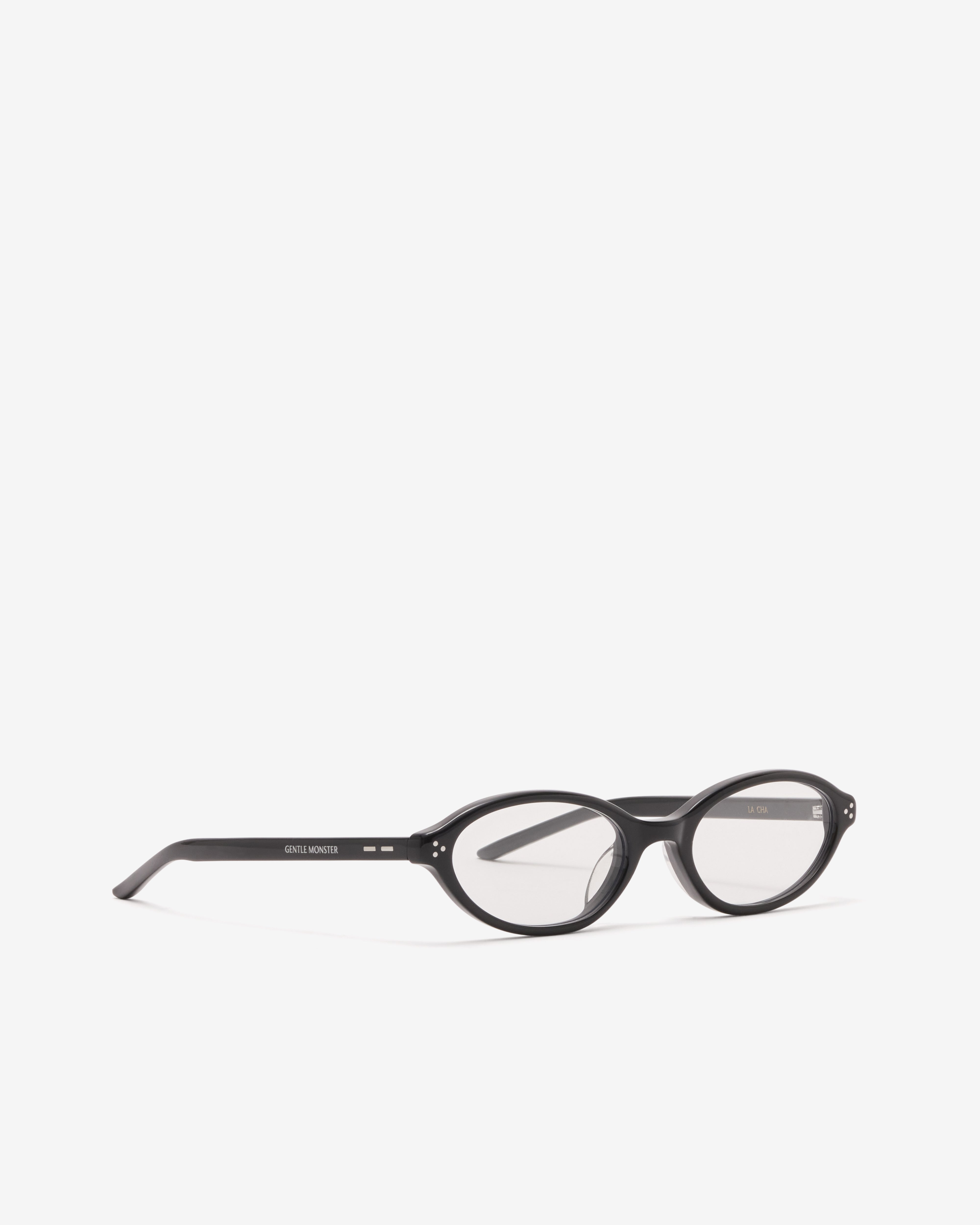 Gentle Monster: La Cha-01(C) (Black/Clear) | Dover Street Market