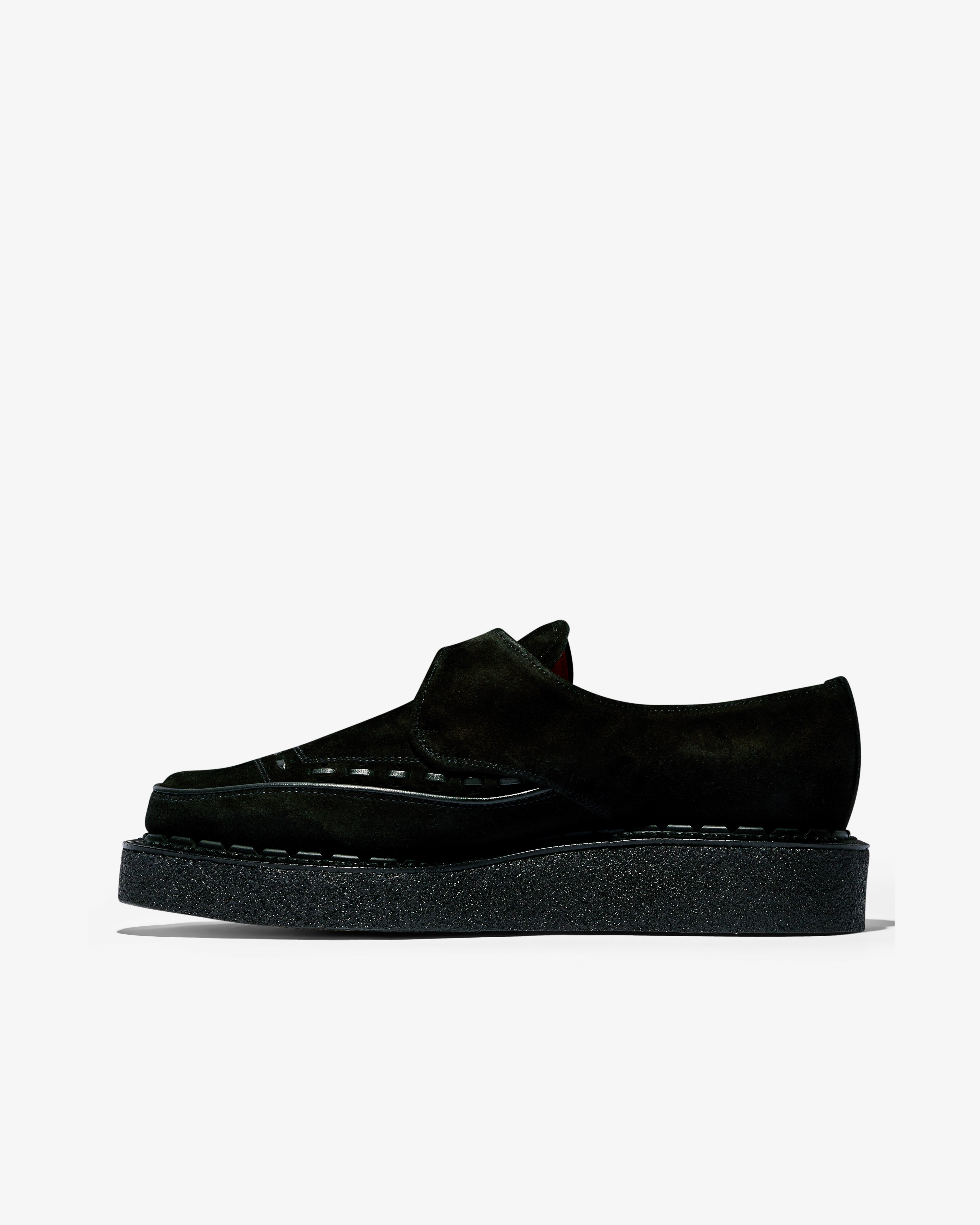 George Cox: Men's Diano Monk Shoe (Black Suede) | Dover Street