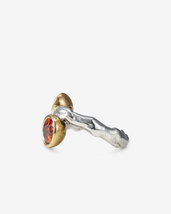 Georgia Kemball - Double Garnet Drip Ring - (Red)