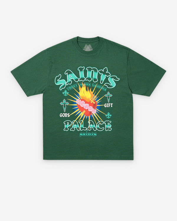 Palace - Men's Gods Gift T-Shirt - (Racey Green)