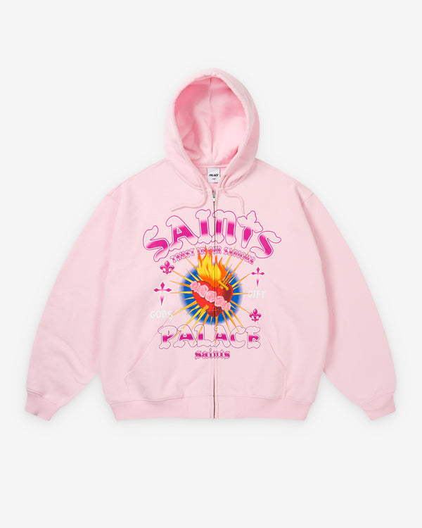 Palace - Men's Gods Gift Zip Hood - (Lush Flush)