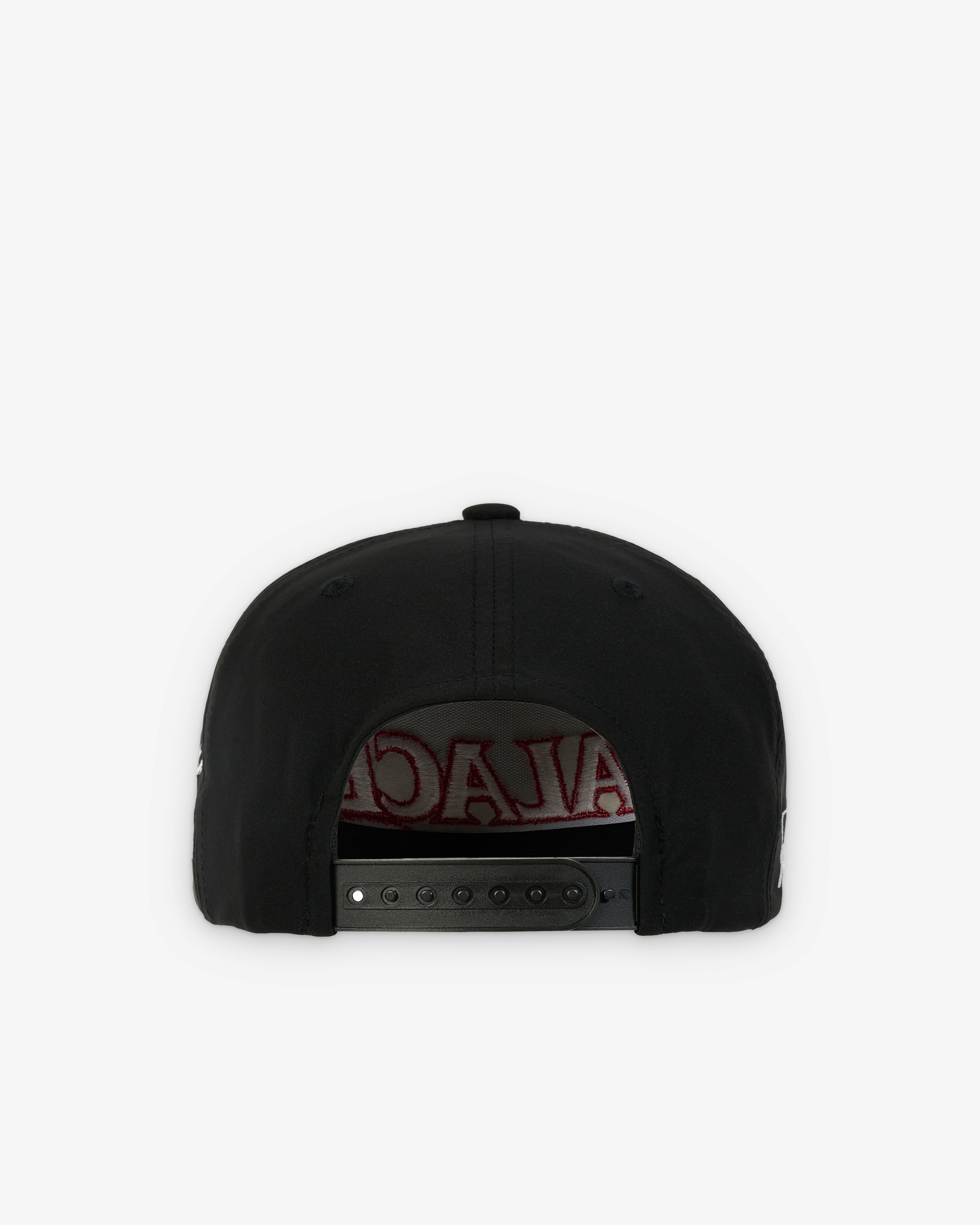 Palace: Men's Golf P-Frame 5-Panel Snapback (Black) | Dover Street