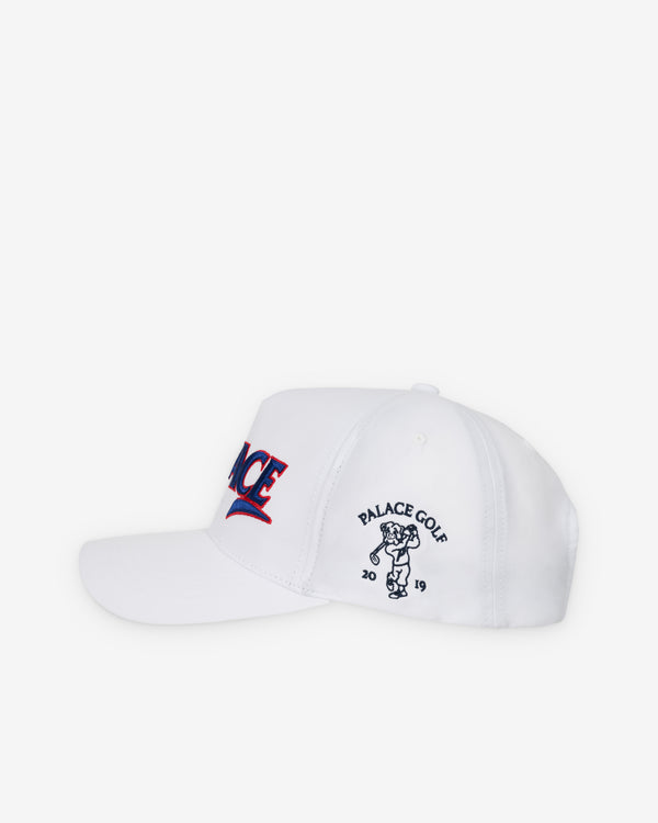Palace - Men's Golf P-Frame 5-Panel Snapback - (White)
