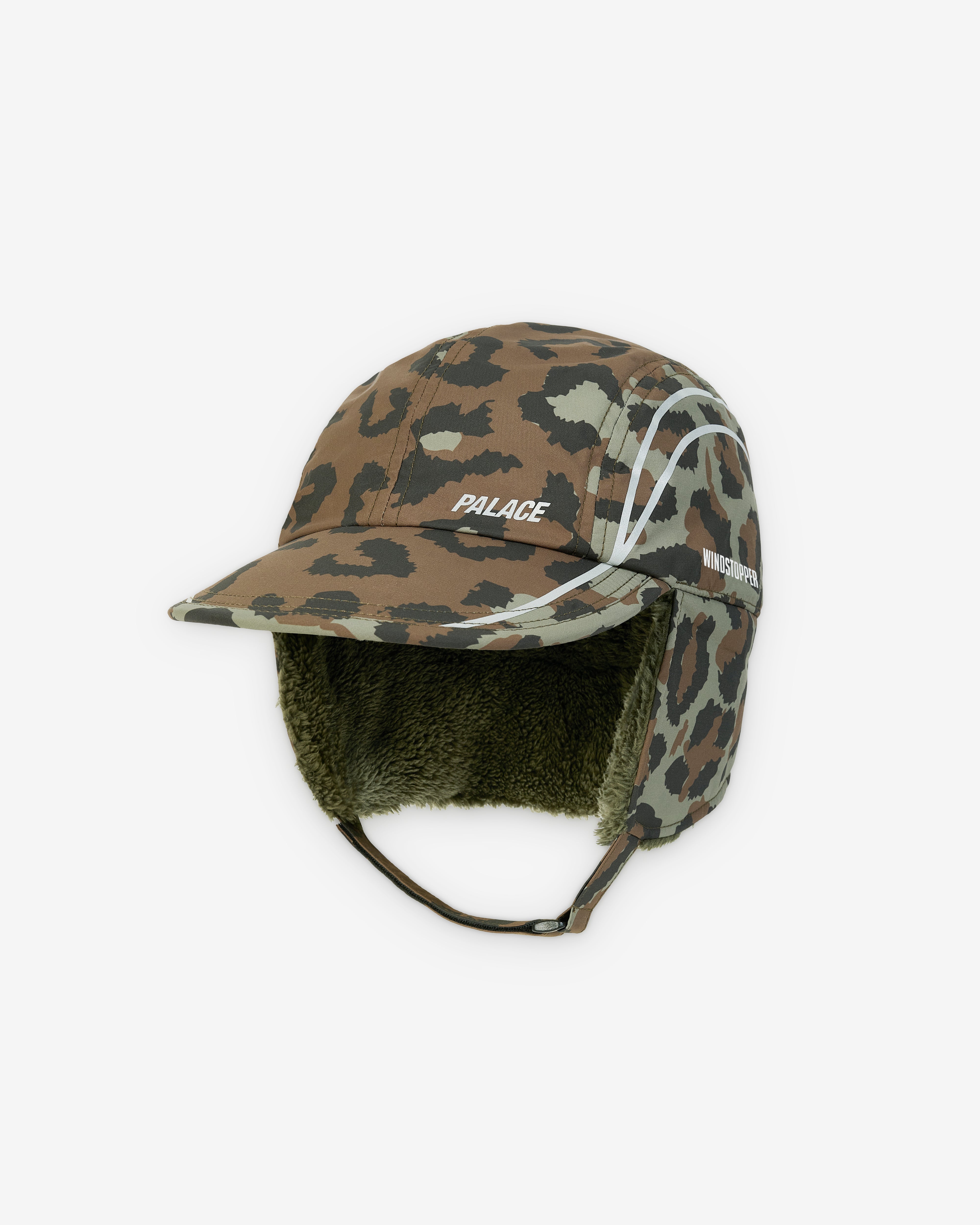 Palace: Men's Gore-Tex Windstopper Posh Earflap Cap (Cheetah