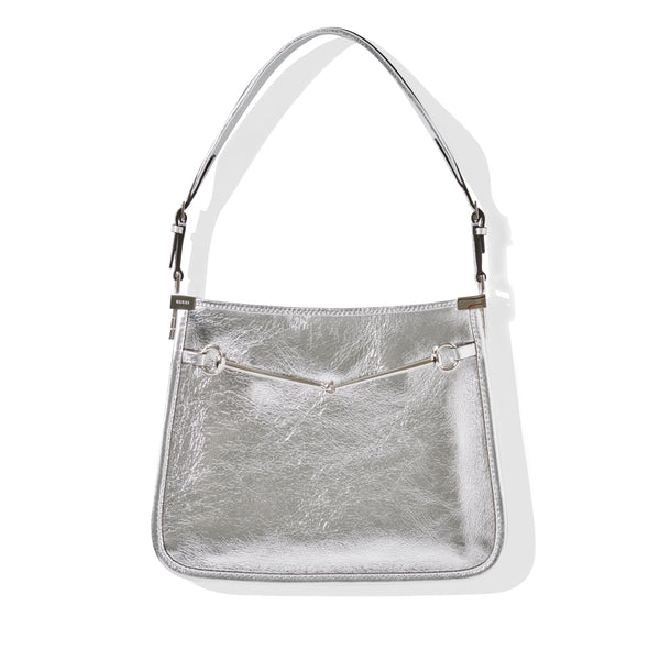 Gucci - Women's Horsebit Slim Small Shoulder Bag - (Silver)
