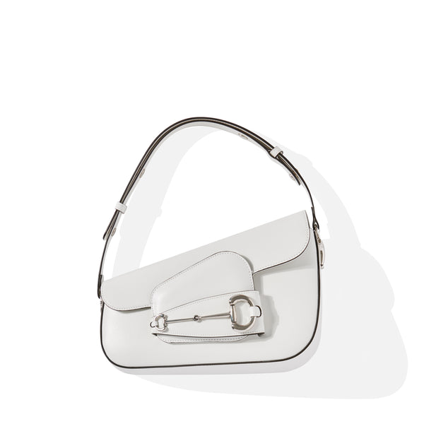 Gucci - Women's 1955 Horsebit Small Shoulder Bag - (White)