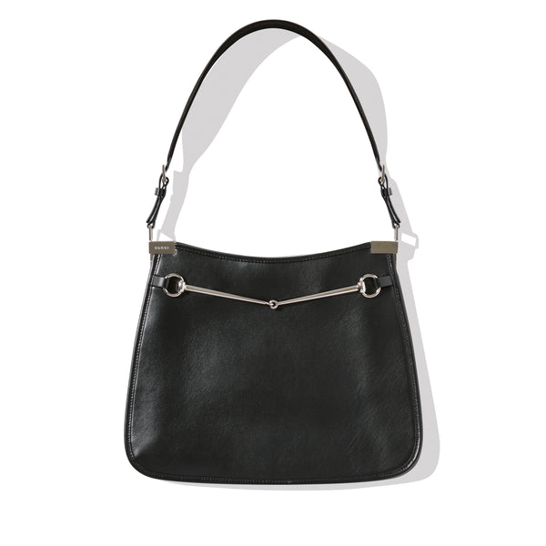 Gucci - Women's Horsebit Slim Medium Shoulder Bag - (Black)