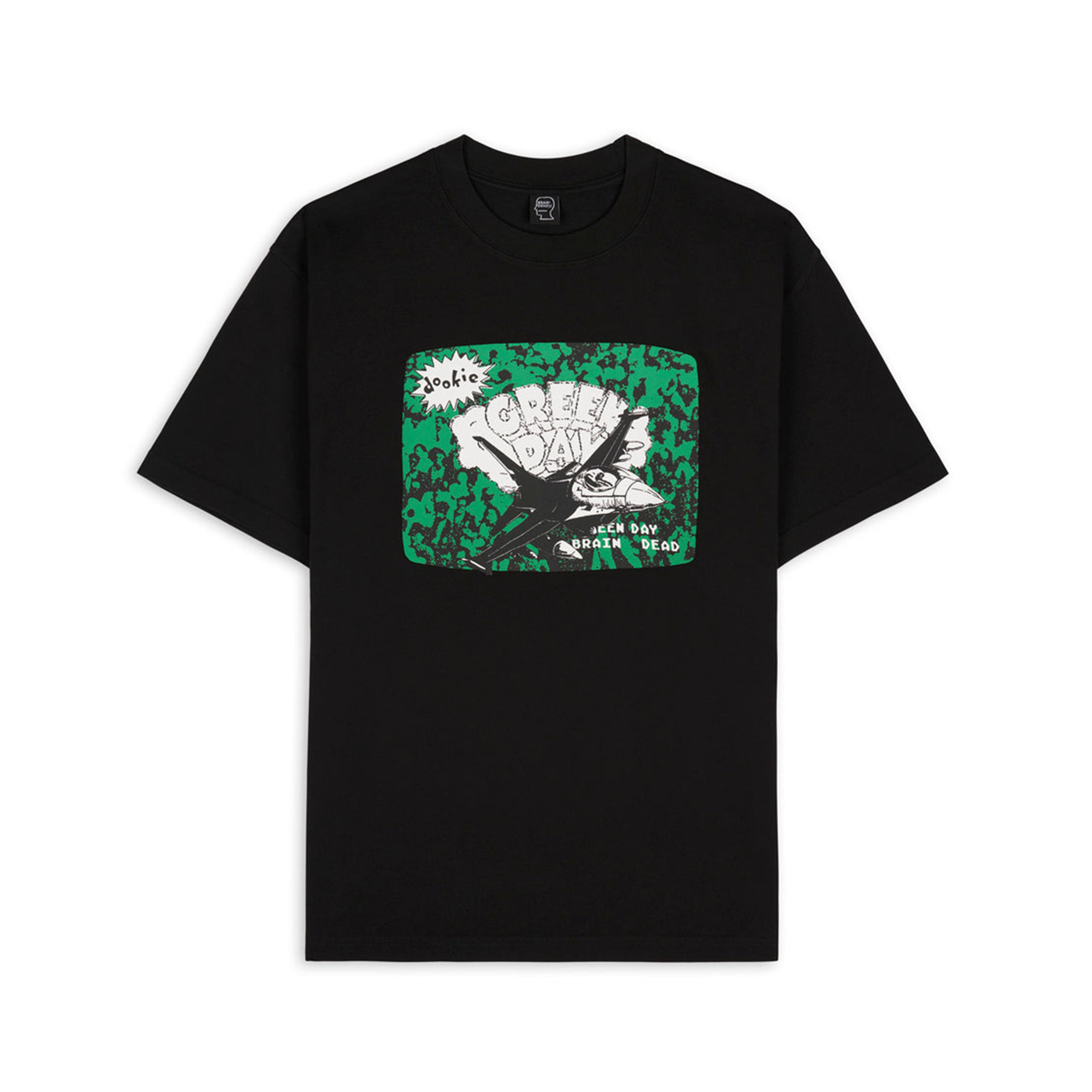 Brain Dead: Men’s Green Day Airplane T-Shirt (Black) | DSML E-SHOP