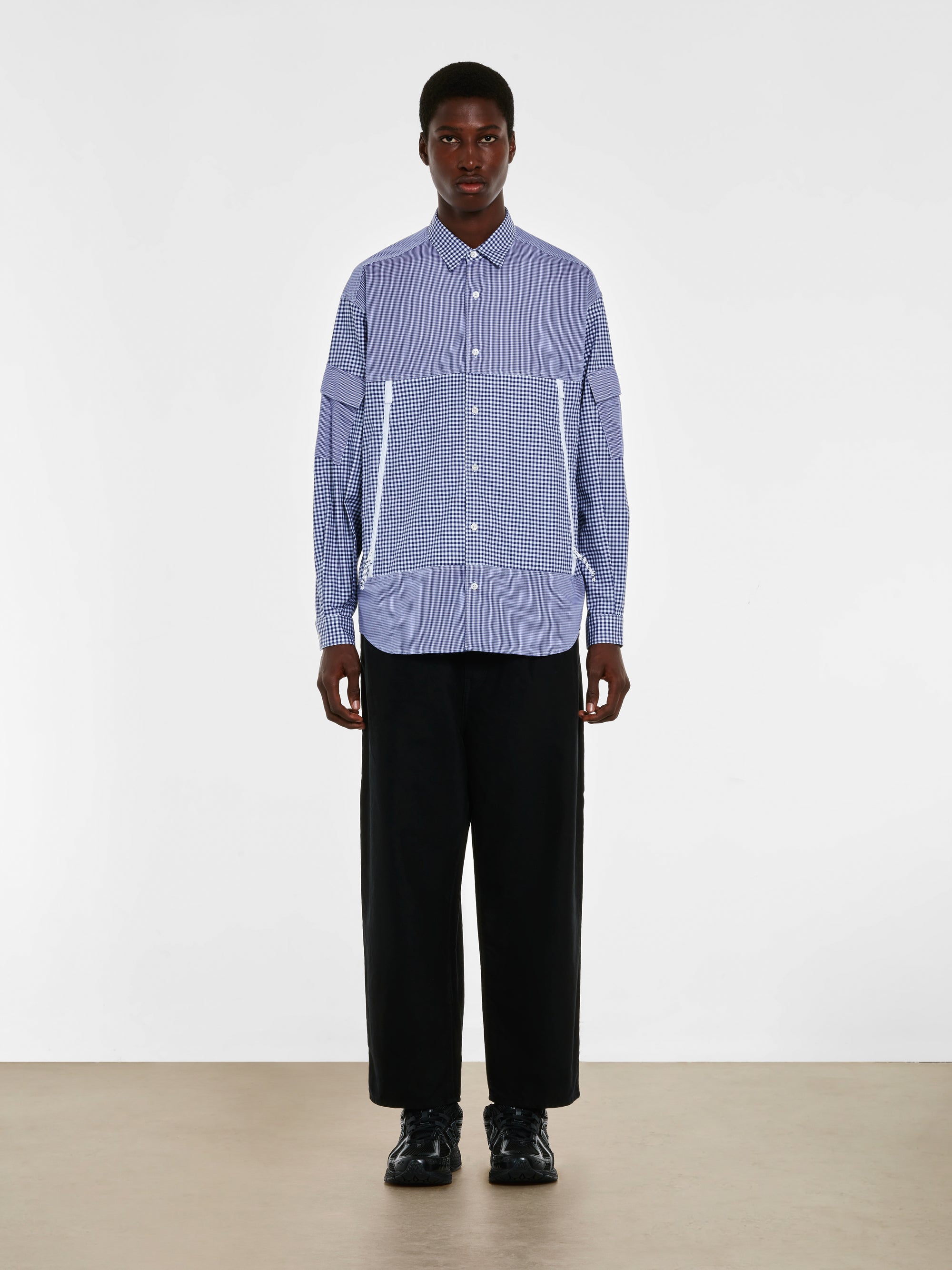 Comme des Garçons Homme - Cotton Utility Shirt - (Blue/White) view 4