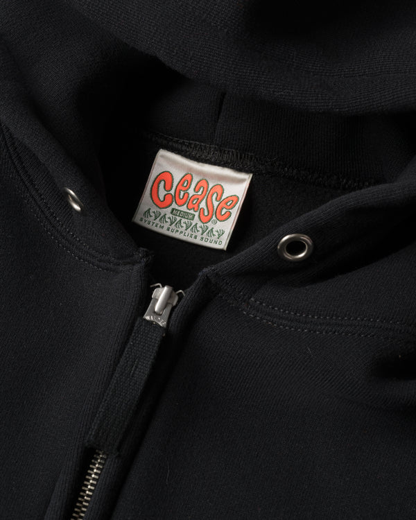 Cease - Men's Quarter Zip Hoodie - (Black)