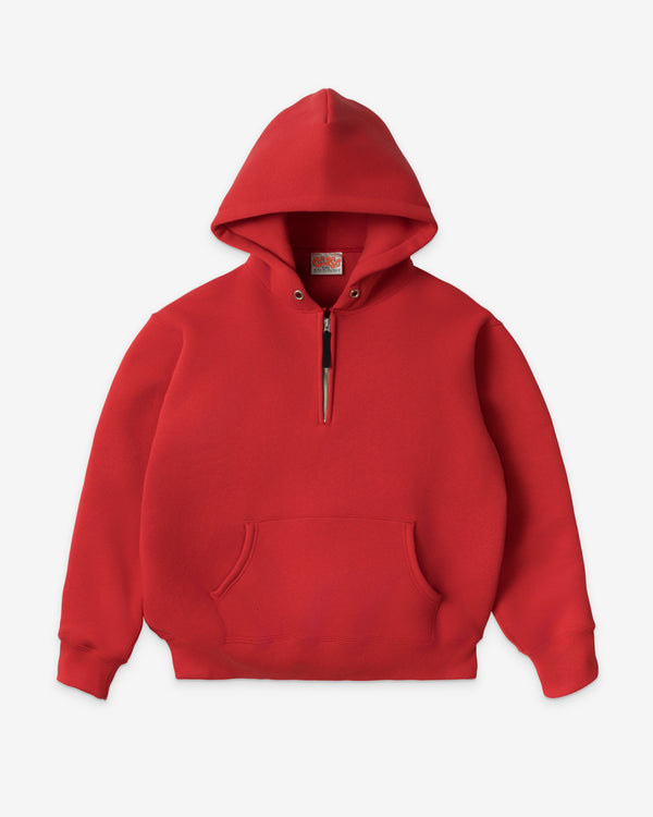 Cease - Men's Quarter Zip Hoodie - (Poppy Red)