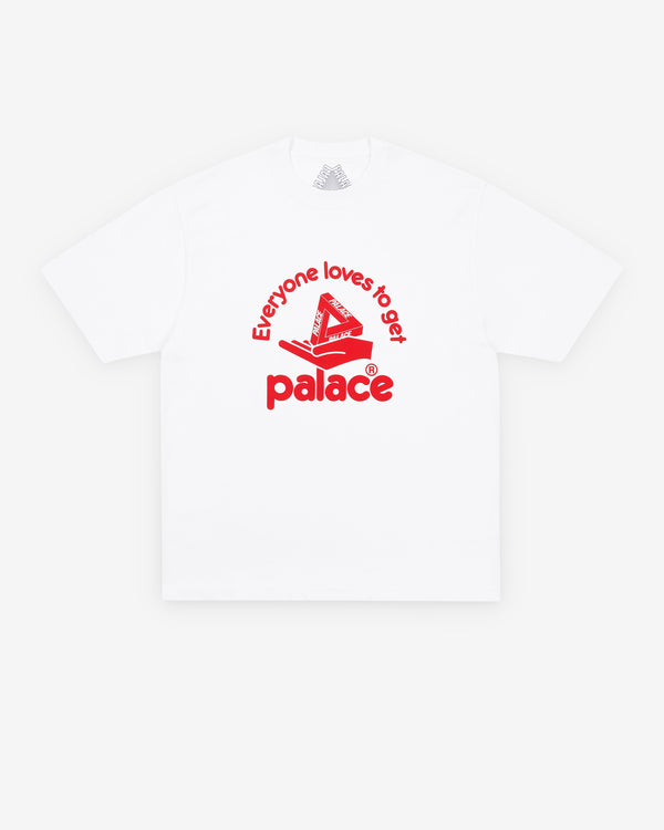 Palace - Hand Out T-Shirt - (White)