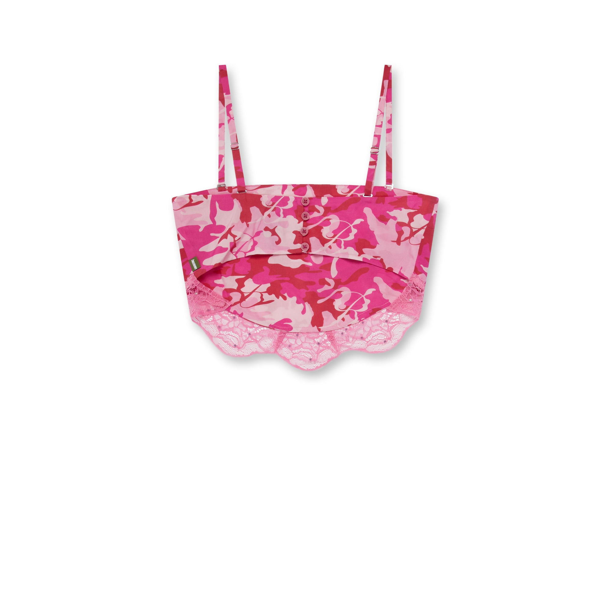 Blumarine by Marc Jacobs - Women’s Pink Camo Bandana Lace Top - (Pink Multi) view 2
