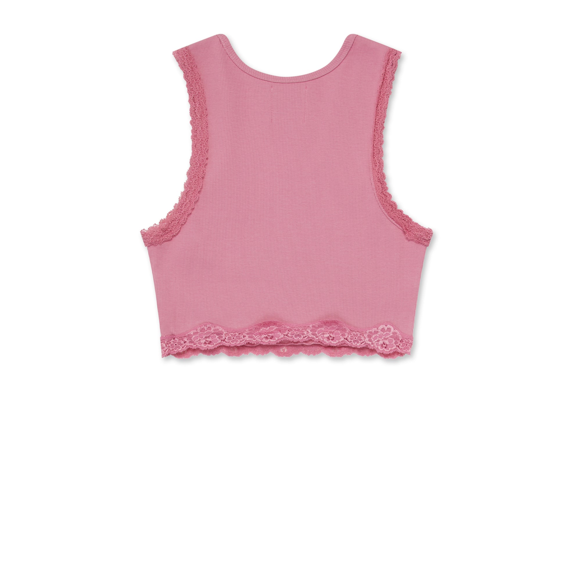 Blumarine by Marc Jacobs - Women’s Crop Graphic Lace Tank - (Pink) view 2