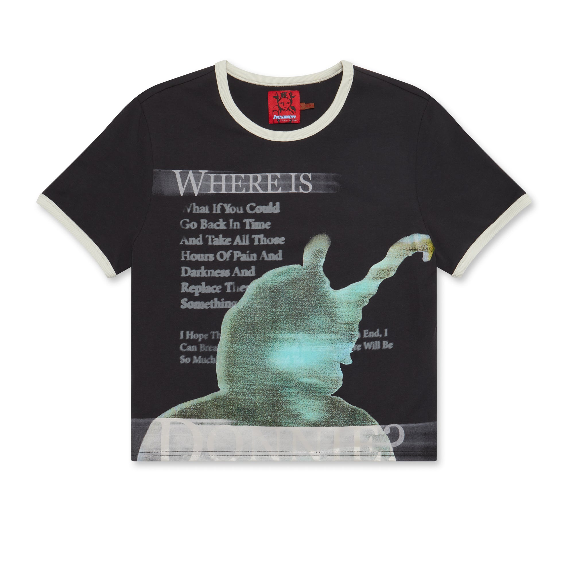 Heaven By Marc Jacobs - Women’s Where Is Donnie? Baby Tee - (Black) view 5
