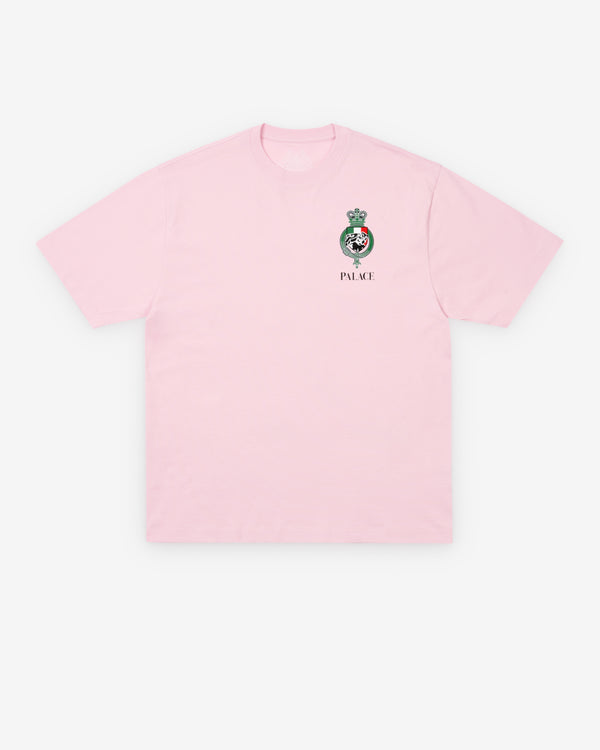 Palace - Men's Heavy Crest T-Shirt - (Sweet Pink)