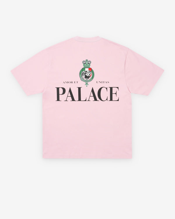 Palace - Men's Heavy Crest T-Shirt - (Sweet Pink)