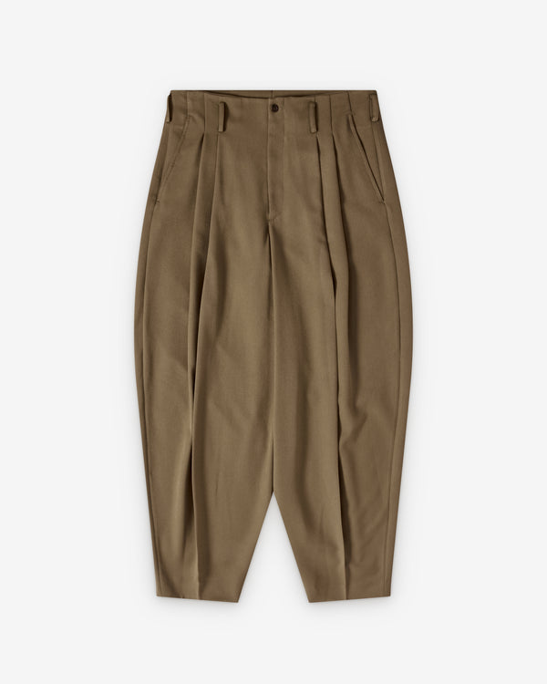 Hed Mayner - Men's Pleated Pants - (Medium Beige)