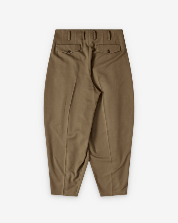 Hed Mayner - Men's Pleated Pants - (Medium Beige)