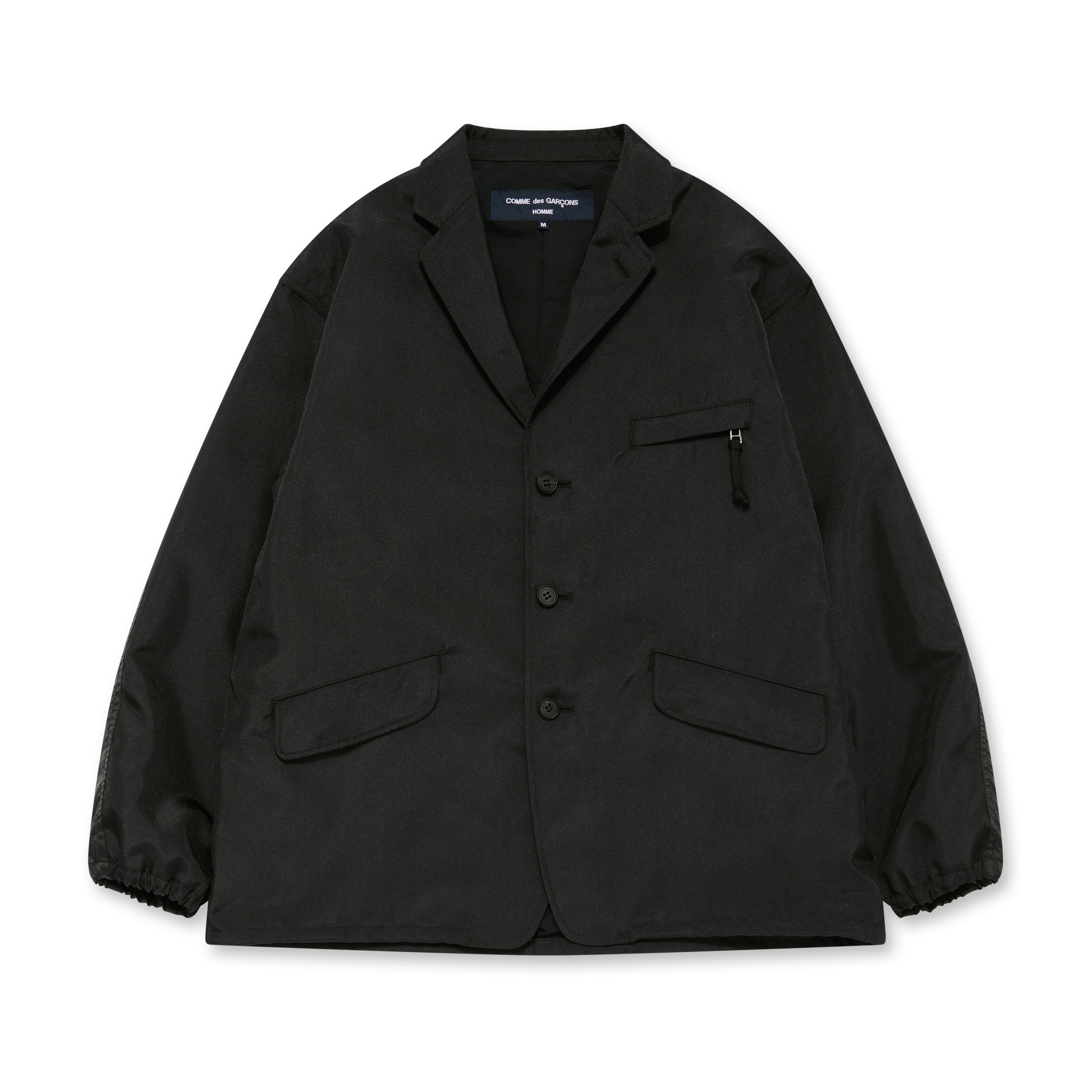 Comme des Garçons Homme - Men's Polyester Relaxed Jacket - (Black