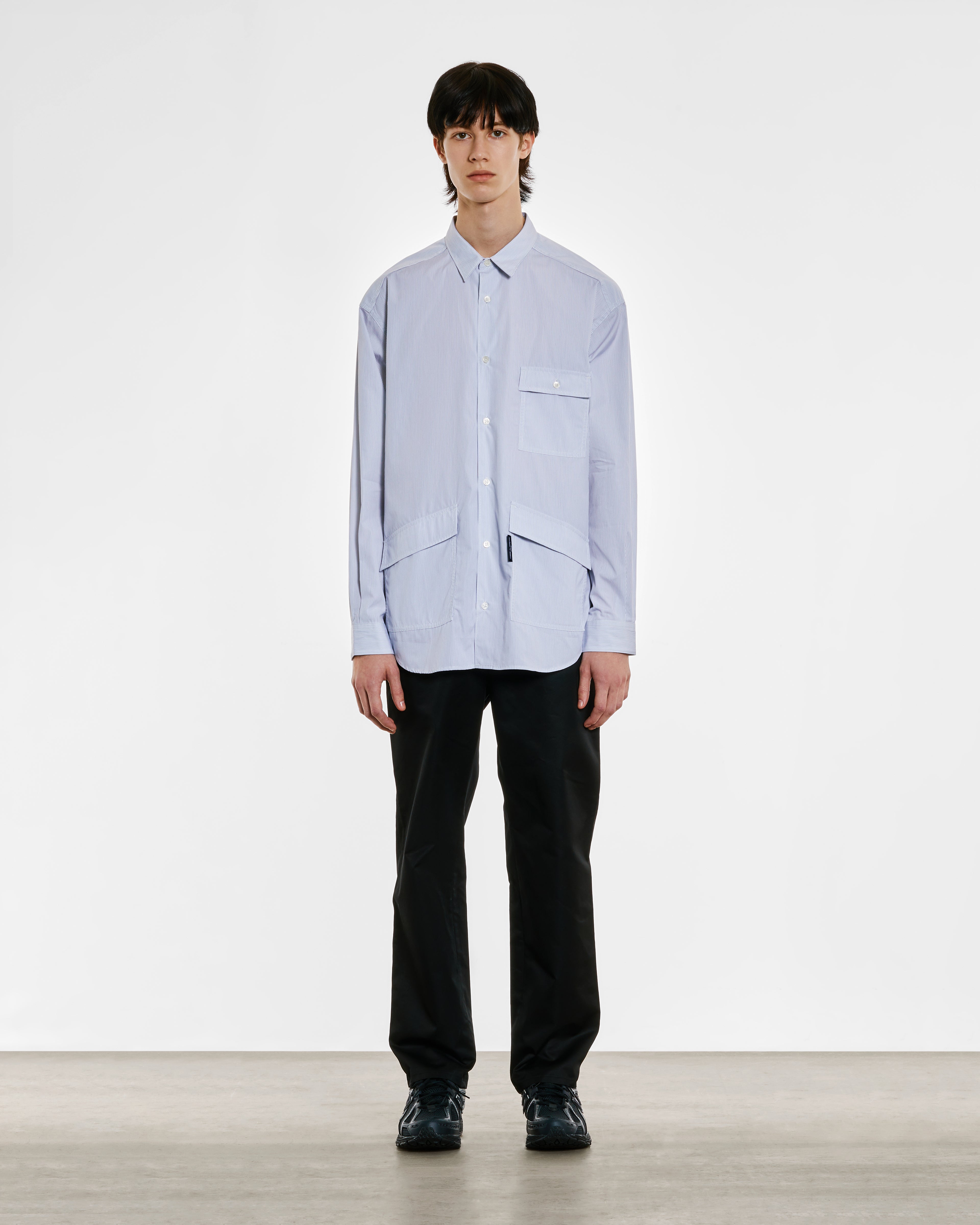 Comme des Garçons Homme: Men's Pocket Shirt (Stripe) | DSML E-SHOP